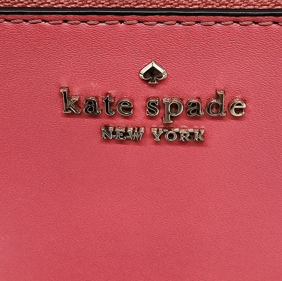 Kate Spade Picnic In The Park Large Slim Strawberry Pink Cardholder - Picture 3 of 10